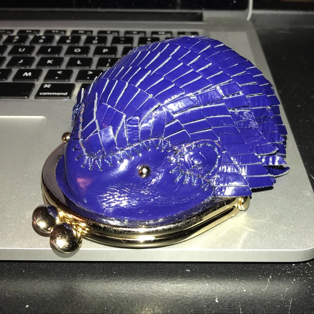 Kate Spade Blue Hedgehog Coin Purse